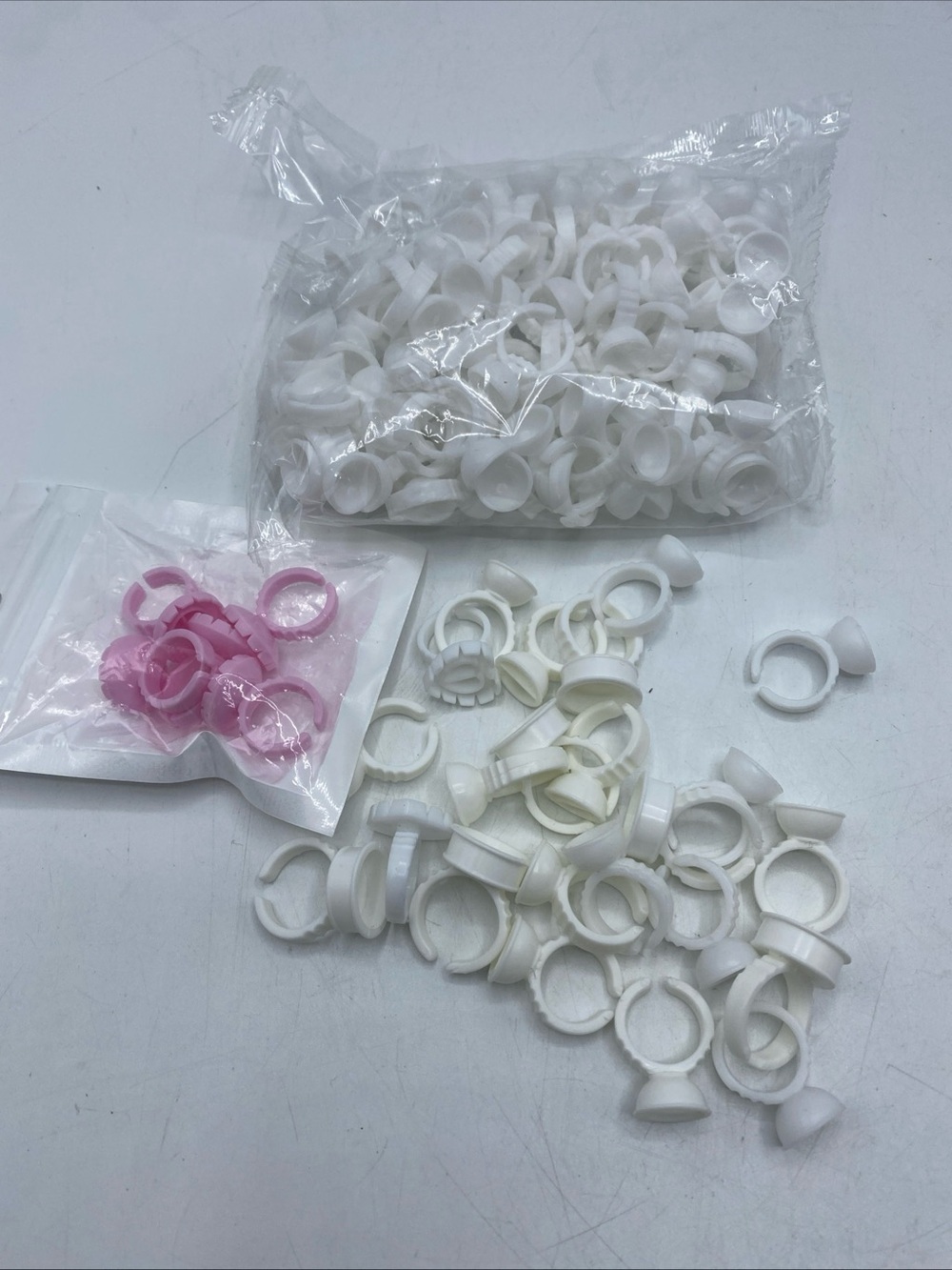 Disposable Glue Rings Tattoo Pigment Cup Holders for Eyelash Extension Lot
